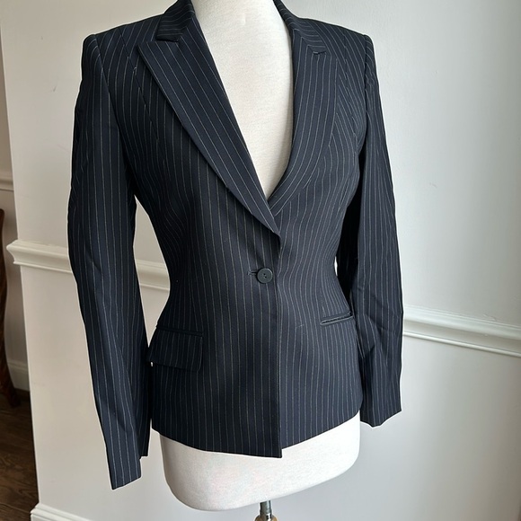 boyds Other - Boyd's Philadelphia Femme Women's navy Pinstripe Skirt Suit Jacket Medium EUC
